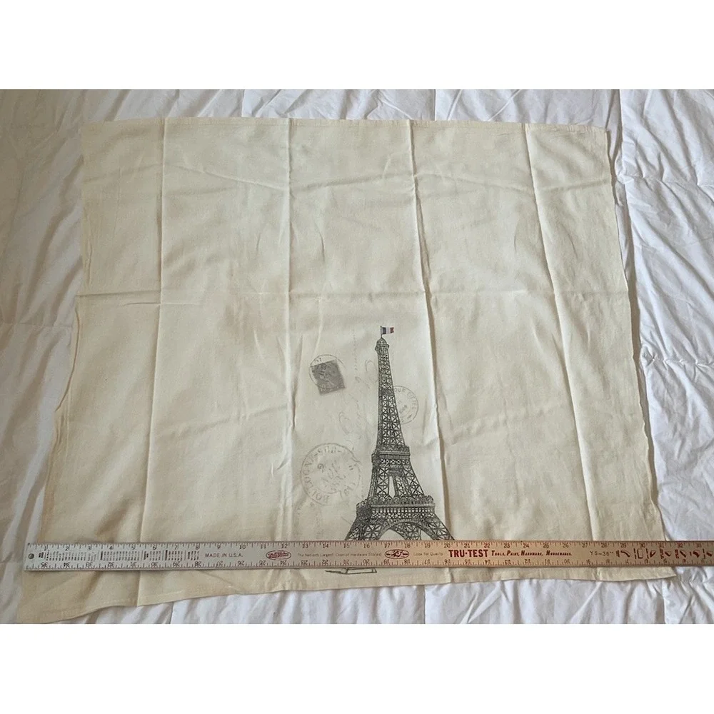 New Paris Eiffel Tower Cotton Dish Tea Towel & Vintage Keychain